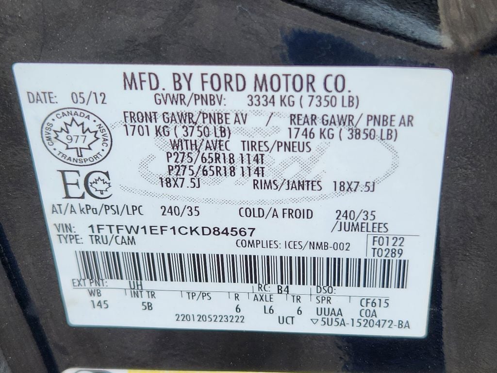 2012 Ford F-150 XL