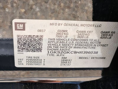 2017 GMC Yukon XL SLT