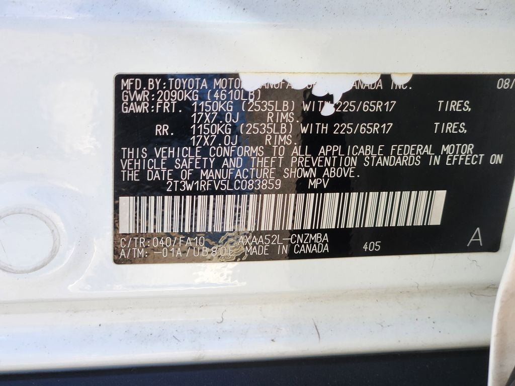 2020 Toyota RAV4 XLE