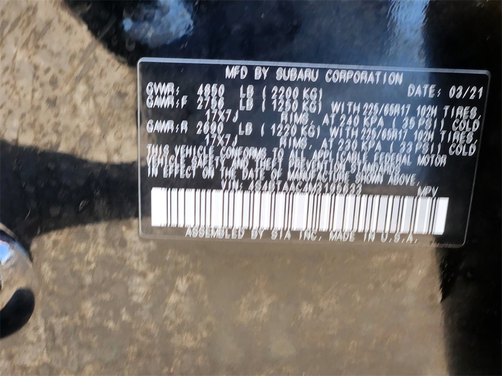 2021 Subaru Outback 2.5i