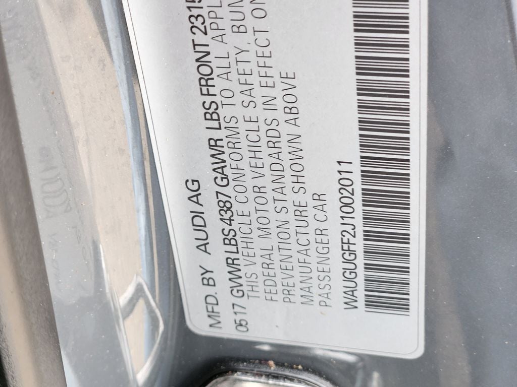 2018 Audi A3 2.0T Premium FrontTrak