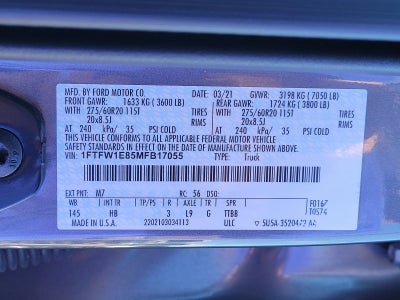 2021 Ford F-150 Lariat