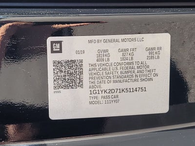 2019 Chevrolet Corvette Stingray Z51 2LT