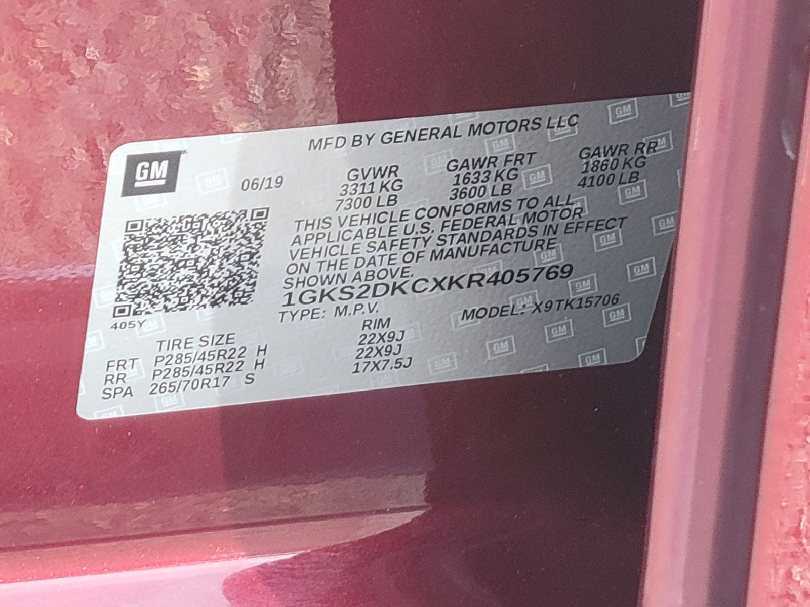 2019 GMC Yukon SLT Standard Edition