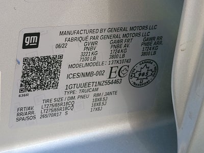 2022 GMC Sierra 1500 AT4