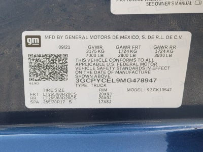 2021 Chevrolet Silverado 1500 Custom Trail Boss