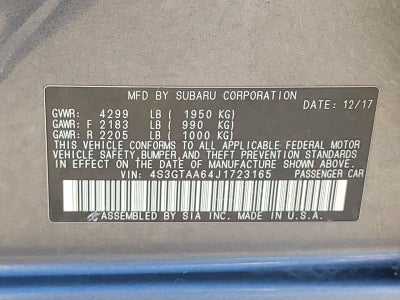 2018 Subaru Impreza 2.0i