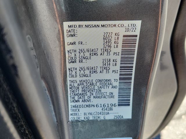 2023 Nissan Frontier SV