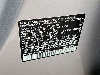 2022 Volkswagen Atlas Cross Sport 3.6L V6 SEL Premium R-Line