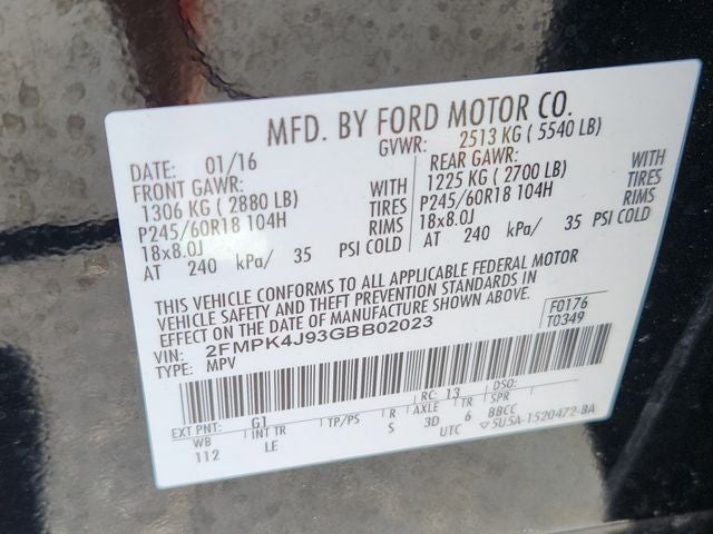 2016 Ford Edge SEL