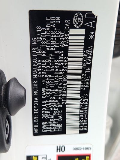 2019 Toyota Corolla SE