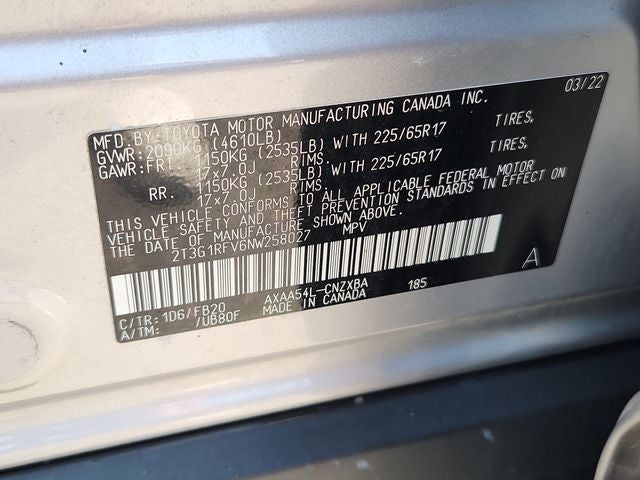 2022 Toyota RAV4 LE