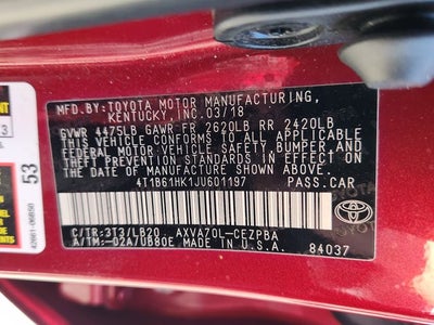 2018 Toyota Camry XSE