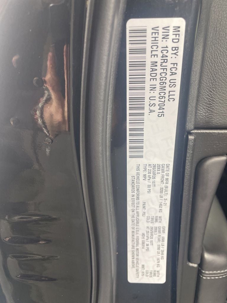 2021 Jeep Grand Cherokee Overland 4x4