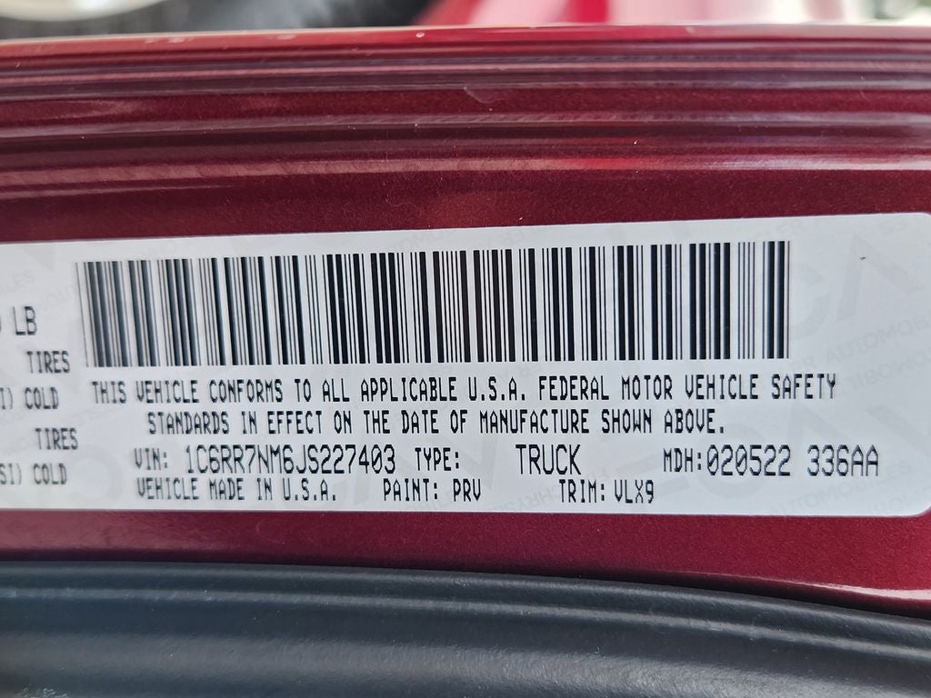 2018 RAM 1500 Laramie Crew Cab 4x4 5'7' Box