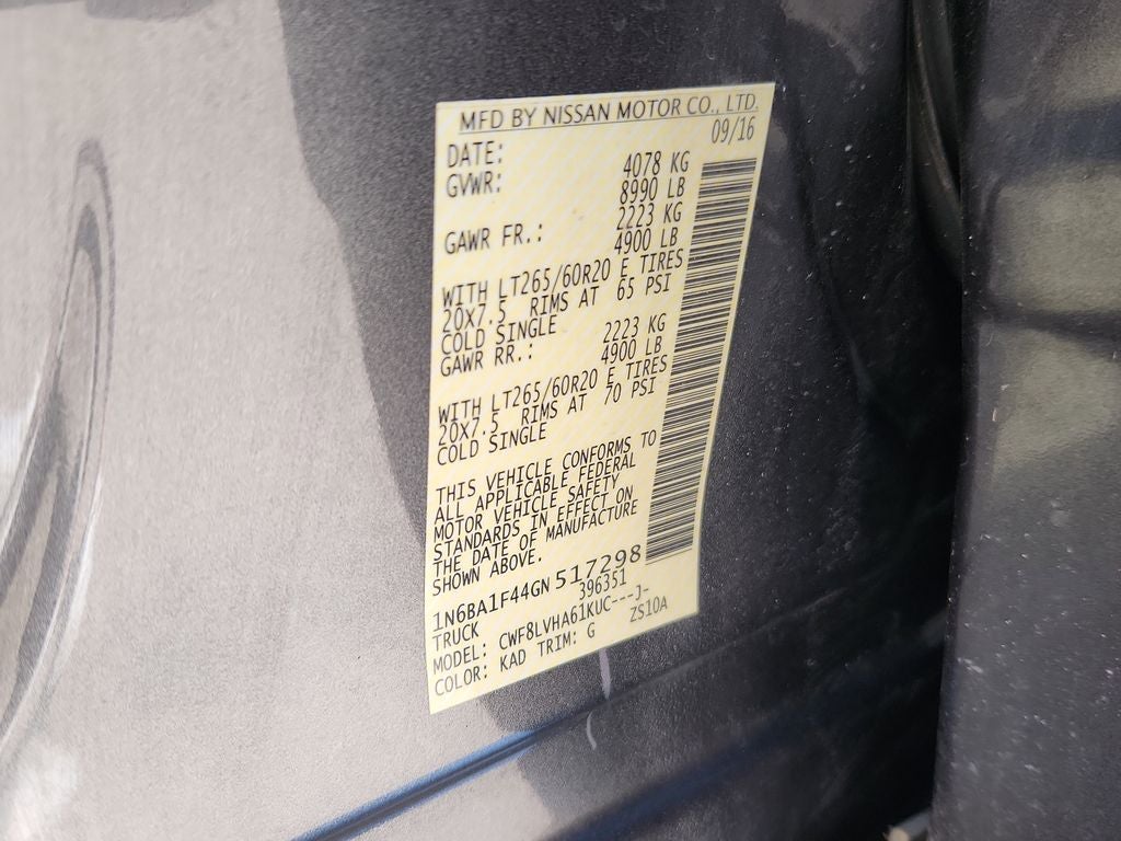 2016 Nissan TITAN XD SL Diesel