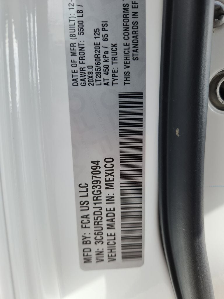 2024 RAM 2500 Big Horn Crew Cab 4x4 6'4' Box