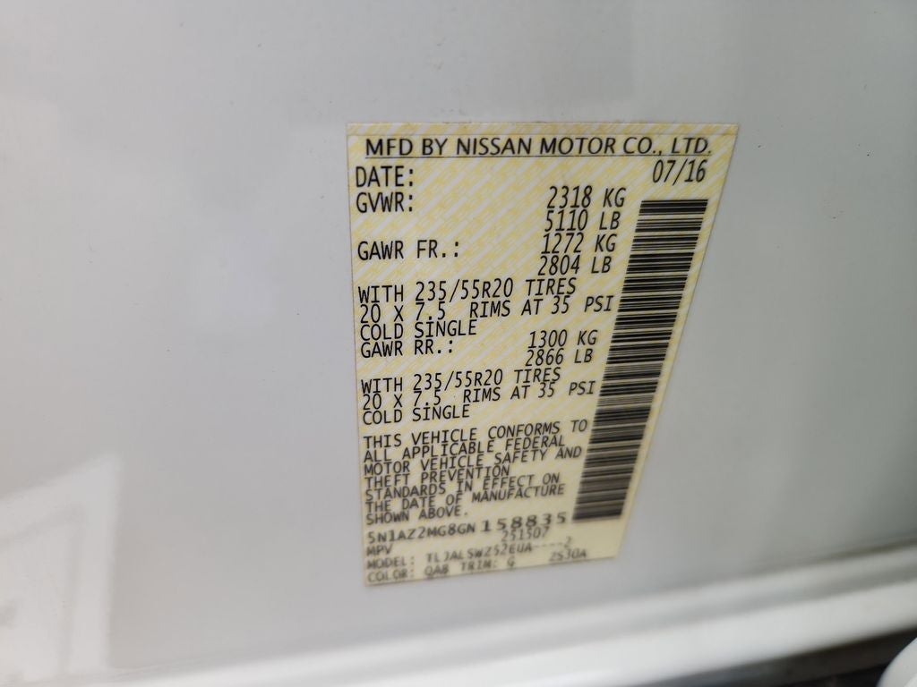 2016 Nissan Murano Platinum