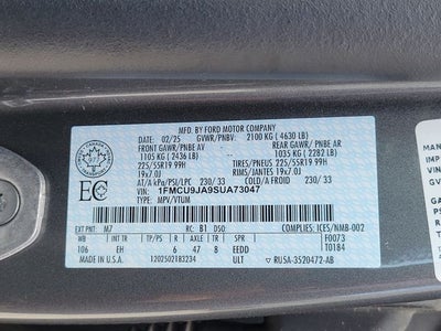 2025 Ford Escape Platinum