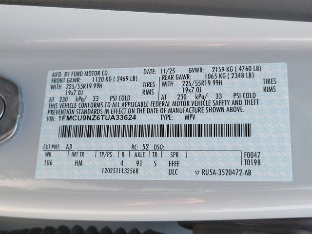 2026 Ford Escape Hybrid ST-Line Select