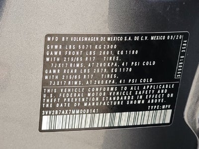 2021 Volkswagen Tiguan 2.0T SE