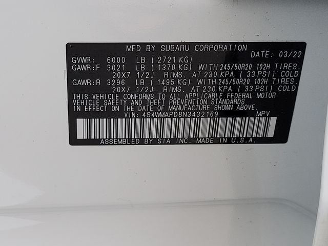 2022 Subaru Ascent Limited