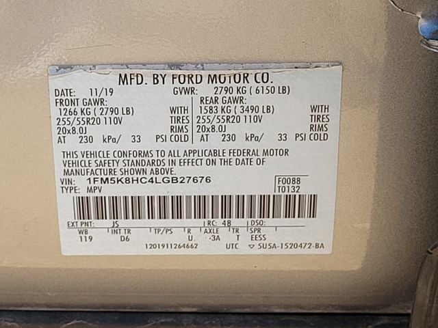 2020 Ford Explorer Platinum