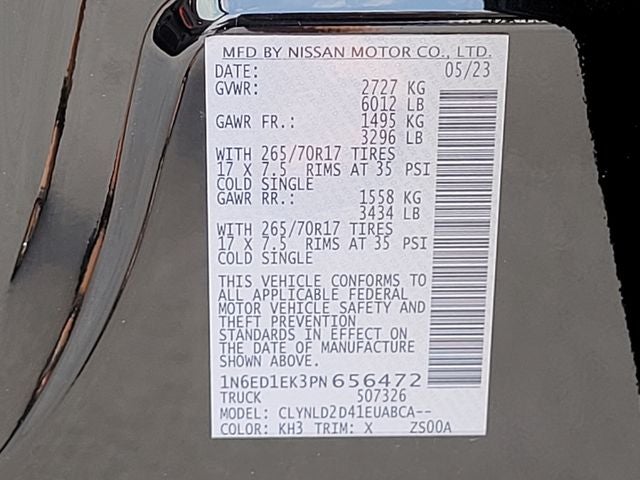 2023 Nissan Frontier PRO-4X