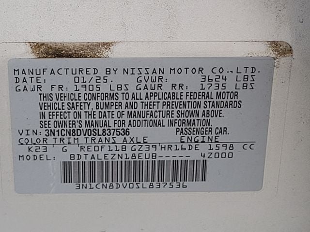 2025 Nissan Versa 1.6 S
