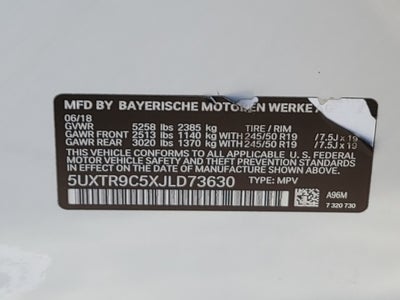 2018 BMW X3 xDrive30i