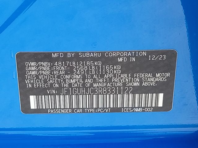 2024 Subaru Impreza 2.5RS