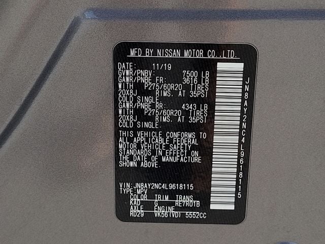 2020 Nissan Armada SL
