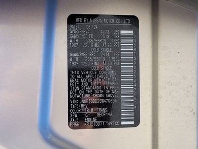 2025 Nissan Rogue Platinum