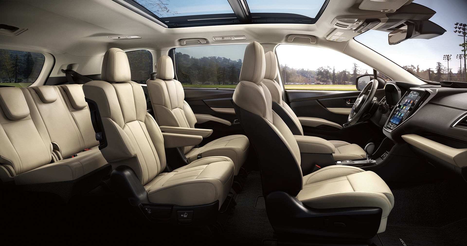 2026 Subaru Ascent Limited 7-Passenger Shown in Warm Ivory Leather