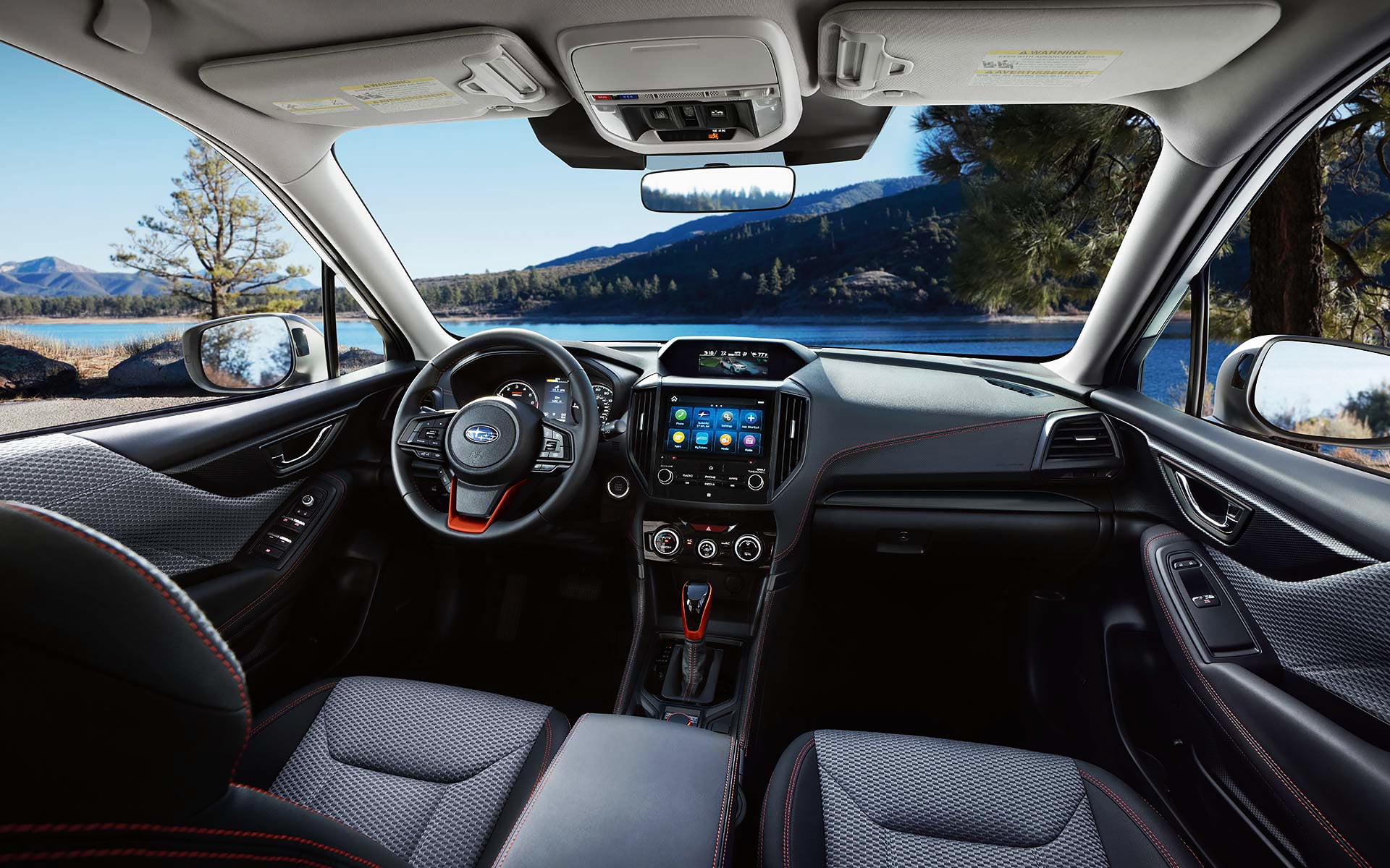 The interior and front dash of the 2022 Forester. | Valley Subaru of Longmont in Longmont CO