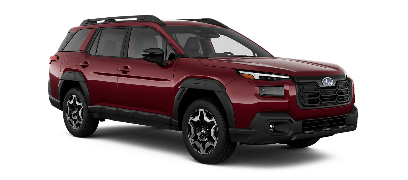 2026 Subaru Outback Touring Shown in Crimson Red Pearl