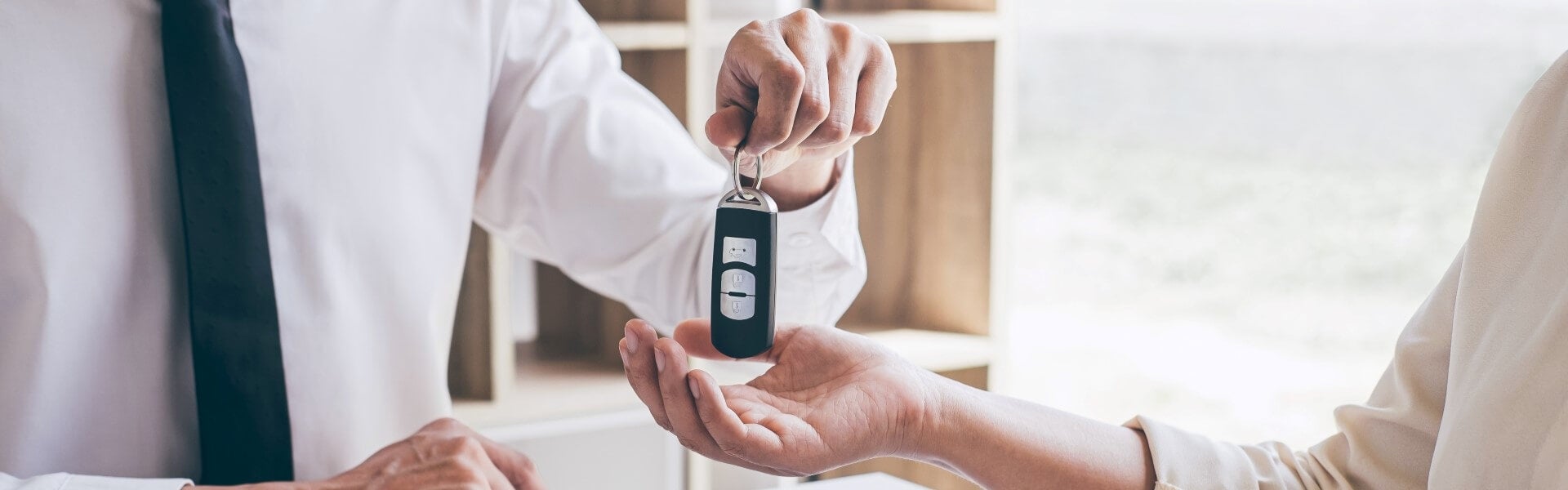 Financing - Handing Car Keys To New Owner